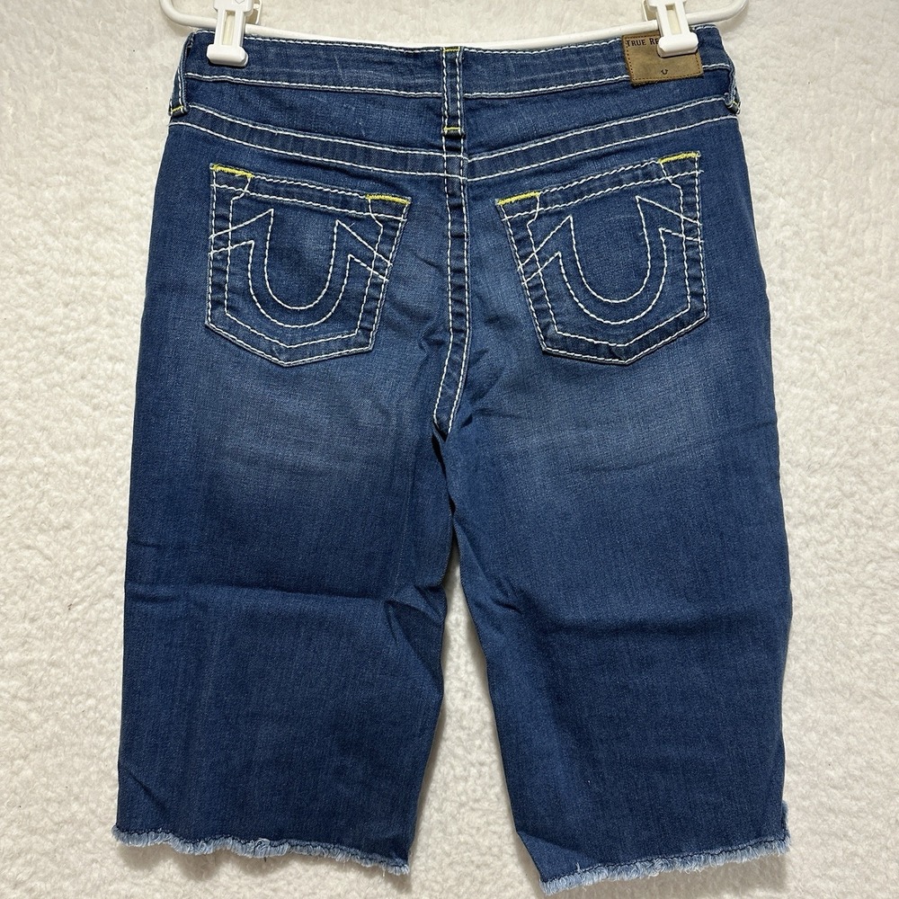 True Religion Girls Geno Denim Cutoff Shorts Size 20
